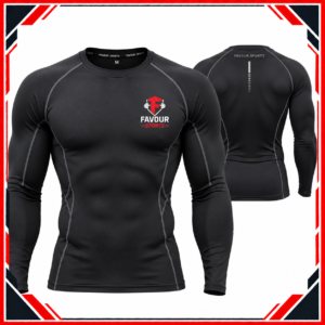 Men’s Black Long Sleeve Compression Shirt | Custom Performance Base Layer