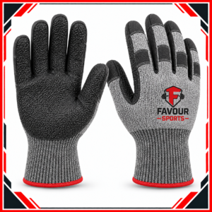Cut Resistant Work Gloves | High-Protection Knitted Safety Gloves with Textured Grip