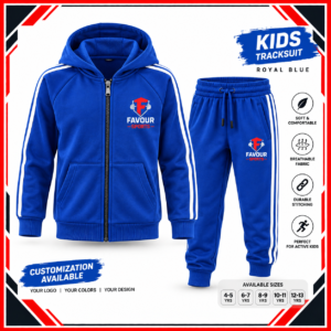 Kids Royal Blue Tracksuit | Custom Children’s Sportswear Set