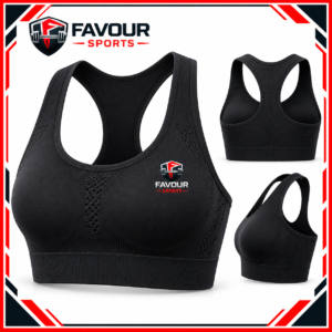 Women’s Black Sports Bra | High-Support Gym, Running & Fitness Workout Bra